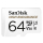SANDISK MicroSDXC 64GB 100MB/s SDSQQNR-064G-GN6IA - 593233 - zdjęcie